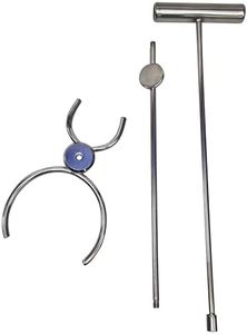 Acclaim Professional 3 Piece Heavy Duty Chrome Metal Screw Together Jack & Bowls Lifter 29.5” Tall T Shaped Handle Bowling Aid