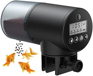 NICREW Automatic Fish Feeder, Programmable Electric Fish Food Dispenser for Aquarium Tank, Timer Feeder for Vacation and Weekend