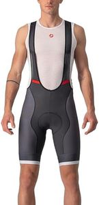 Castelli Men's Competizione Kit Bib Short, Dark Grey/Silver Grey, Large