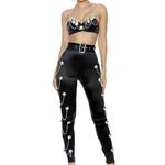 Forplay Women's Cumbia Queen Celebrity Costume, Black, L/XL