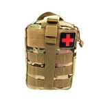 Wolike First Aid Bag Empty Tactical Medical Pouch EMT Emergency Survival Kit Outdoor Travel Molle Rip-Away EMT For Medical Multipurpose Waist Pack Military Utility kit (Camouflage)