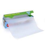 Disposable Plastic Cutting Board Large Cutting Mats for Kitchen, Outdoor Camping, BBQ, RV,Traveling,totally Food Safety With Easy Cut Slider Included,12In x 25Ft Clear