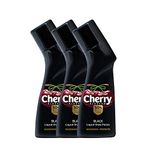 Cherry Blossom Liquid Wax Polish (Black) - 75 ml (Pack of 3)
