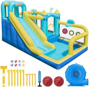 Sibefiy Bounce House, 8-in-1 Gameplay Mode Inflatable Bounce House for Kids