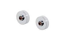 Bristan Bar Shower Valve 2nd Fix Wall Mounted Fixing Kit 3/4 Inch Connections Chrome Plated (WMNT10 C)