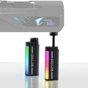 EZDIY-FAB Support Carte Graphique GPU, Carte Graphique 5V 3PIN ARGB Support de Renfort GPU Hauteur réglable, Support d'affaissement de Carte vidéo/Support d'étui