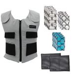 Glacier Tek Cooling Vest for Men and Women with 8 Cooling Packs Plus Booster Set-Maintains 59ºF for up to 2.5 Hours