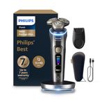 Philips World's No.1 Electric Shaver, 0.08 mm below Skin Level, Powered by AI, SkinIQ Pro Tech, Triple Action Lift & Cut, App Connected, 5 Shaving Modes, 7 Yr Warranty, XP9402/11, Black