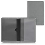 kwmobile Registration and Insurance Holder - Car Document Holder for Vehicle Documents and Cards - PU Leather - Light Grey