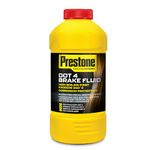 Prestone Brake Fluid, DOT 4 Brake Fluid For Maximum Performance & Protection, Ideal Brake Fluid For DOT 3 or DOT4 vehicles, Guaranteed For All Braking Systems inc ABS, Essential Car Accessories, 355ml