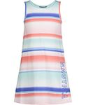 Nautica Girls' Fashion Tank Dress, Blue Light Stripe, 3T