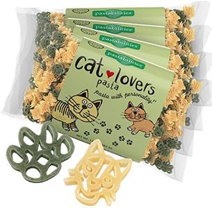 Pastabilities Fun Shaped Pasta for Kids - Cat Lovers Pasta - PURRfect Animal Theme, Non-GMO Natural Wheat Pasta, All-Natural, Kosher Certified, Made in the USA, (4 Pack,14 Oz)