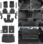 JOULARISE Floor Mats Cargo Mat for 2021-2025 Jeep Grand Cherokee L Captain Chair(Only for 6-Seater w/o 2nd Row Armrest), All Weather TPE Trunk Cargo Liner Car Accessories