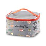 PXTIDY Wedding Day Emergency Kit Miss to Mrs Bride Survival Bag Wedding Day Makeup Pouch Bridal Shower Cosmetic Toiletry Organizer Future Mrs Gift (Grey-LT)