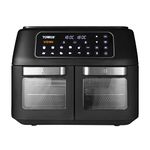 Tower T17102 Vortx Vizion Dual Compartment Air Fryer Oven with Digital Touch Panel, 11L, Black