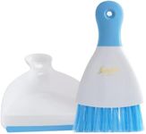 Powerstone Pumice Dustpan & Brush Combo Set | 8" Tall x 6" Wide - Dustpan | Brush Clips Into Dustpan Handle | A Reliable Solution for Sweeping Up & Tidying Your Home, Boat, RVs & Anywhere Else | Blue