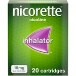 Nicorette 15mg Inhalator (20 Cartridges), Discreet & Convenient Nicotine Inhaler for Quitting Smoking, Smoking Cessation Aid with Replaceable Cartridges