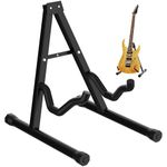 ZENO Guitar Stand A Frame | Universal Guitar Stand | Folding Electric Acoustic Bass Stand | Portable Guitar Stand Holder for Acoustic Electric Guitar Classic Guitar Bass | Black