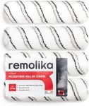 Remolika 4-Pack 9” Paint Roller Covers for Smooth and Lint-Free Finish - Made in Portugal - Premium Microfiber Roller Covers for All Paints and Stains - Ideal for Professionals and Homeowners