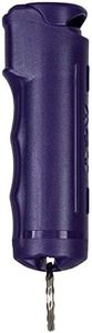 Police Magnum Keychain Pepper Spray Flip Top Safety 1 Pack 1/2oz - Maximum Heat Strength OC with Dye- Self Defense- Made in The USA (Purple)