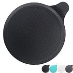 Tomario Silicone Bathtub Stopper, 6" Extra Large Sink Plug, Universal Shower Drain Tub Stopper for Kitchen Sink Bathroom (Black)