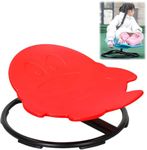 Kids Swivel Chair Autism Kids Spinning Carousel Chair for Kids 3-14 Years - Wobble Chair for Balance, Physical Therapy & Sensory Seating - Ideal ADHD Toy Chair (Red penguin shape)