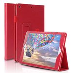 FANSONG Case for iPad 9th 8th 7th Generation 10.2,iPad 10.2 inch Cover Magnetic Closure PU Leather Pencil Holder Smart Cover Flip Stand Shockproof iPad 9th 2021 8th 2020 7th 2019 (Red)