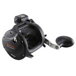 Okuma Magda Pro Line Counter Levelwind Trolling Reel, Small, Black/Silver, MA-20DXT