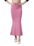 TWIN BIRDS Super Soft Viscose Elastane Fabric Wild Orchid Coloured Midi Saree Skirt/Saree Shaper/Saree Shapewear for Women - (XL)