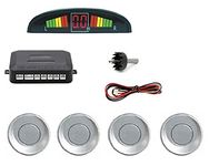 A2D Car Reverse Parking Sensor Silver with LED Display for Toyota Innova Crysta