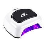 UV LED Nail Lamp Cordless,80W Quick Charge Rechargeable Nail Lamp,With Portable Handle LED Nail Dryer,Individual on/off controls and auto sensors,Professional Nail Salon Curing Lamps