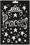 Darice Princess Crowns Velvet Color-In Poster with Markers, 6 by 9"