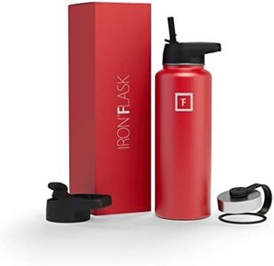 IRON °FLASK 40 oz Wide Mouth Water Bottle with Straw Lid