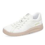 Plaeto Ace Multiplay Sneakers, 7 UK White/Olive