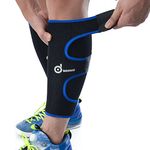 Odoland Calf Compression Sleeve Calf Brace - Guard Leg and Adjustable Shin Splints Support for Sport Recovery Fitness and Running