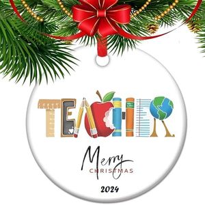 2023 Christmas Ornament, Teachers Ornaments, Christmas Keepsake for Teacher