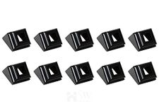 HOME STAIRWAY LTD. : Stair parts - Baluster Shoes in Satin Black - Pack of 10 (50 degree angled shoe with set screw)