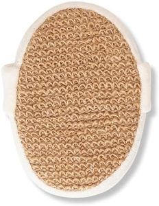 Eco Bath London Natural Ramie Bath Scrubber - 100% Natural Exfoliating Body Scrubber for Men and Women, Premium Ramie Bath Sponge for Smooth Skin