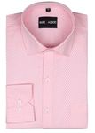 MARK & ALBERT 100% Cotton Luxurious Dobby Pink Shirt