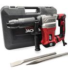 LUMBER JACK SDS Max Demolition Hammer 1300W, 18J Impact Energy, 230V, Heavy Duty Concrete Breaker with Chisels & Carry Case