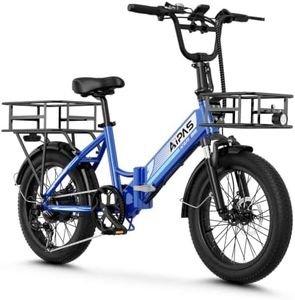 Aipas A2 Folding Electric Bike for Adults, 20" Fat Tire Commuter Ebike