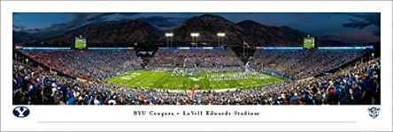 BYU Cougars Football - Unframed 40 x 13.5 Poster by Blakeway Panoramas