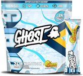 GHOST Hydration Packets, Lemon Crush, 24 Sticks, Electrolyte Powder - Drink Mix Supplement with Magnesium, Potassium, Calcium, Vitamin C - Vegan Friendly, Free of Soy, Sugar & Gluten