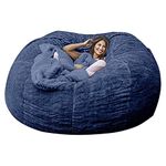 WSZGR 5ft/6ft/7ft Adult Bean Bag Chair Cover, Indoor Living Room Gaming Beanbag Lounger Internal Liner Ergonomic Design for Body Support(Color:11,Size:6ft)