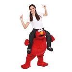 Barrio Sésamo Adult Elmo Shoulder Costume