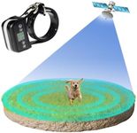 Wireless Dog Fence GPS Electric Dog Fence Containment System, Adjustable Control Range Warning Strength, Wireless Charging Wireless GPS Dog Fence, Fully Sealed Waterproof Collar Receiver