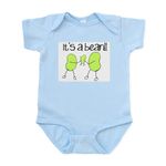 CafePress Baby Bean Infant Bodysuit Cute Infant Bodysuit Baby Romper Sky Blue