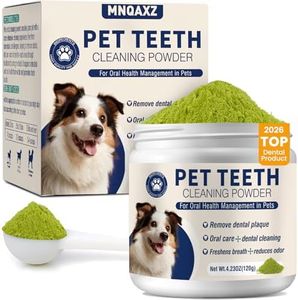 MNQAXZ Dental Powder for Dogs Teeth Fresh Breath and Teeth Cleaning Contains Natural Ingredients and Probiotics Dental Powder Dog Tartar and Plaque Removes Tooth Cleaner for Dogs 120g (60-Day Supply)