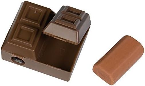 Raymond Geddes Chocolate Bar 2-in-1 Pencil Sharpener with Eraser (Pack of 24)