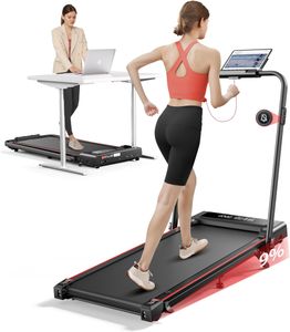 TOPUTURE 4-in-1 Folding Treadmill – Compact Home Fitness Machine
